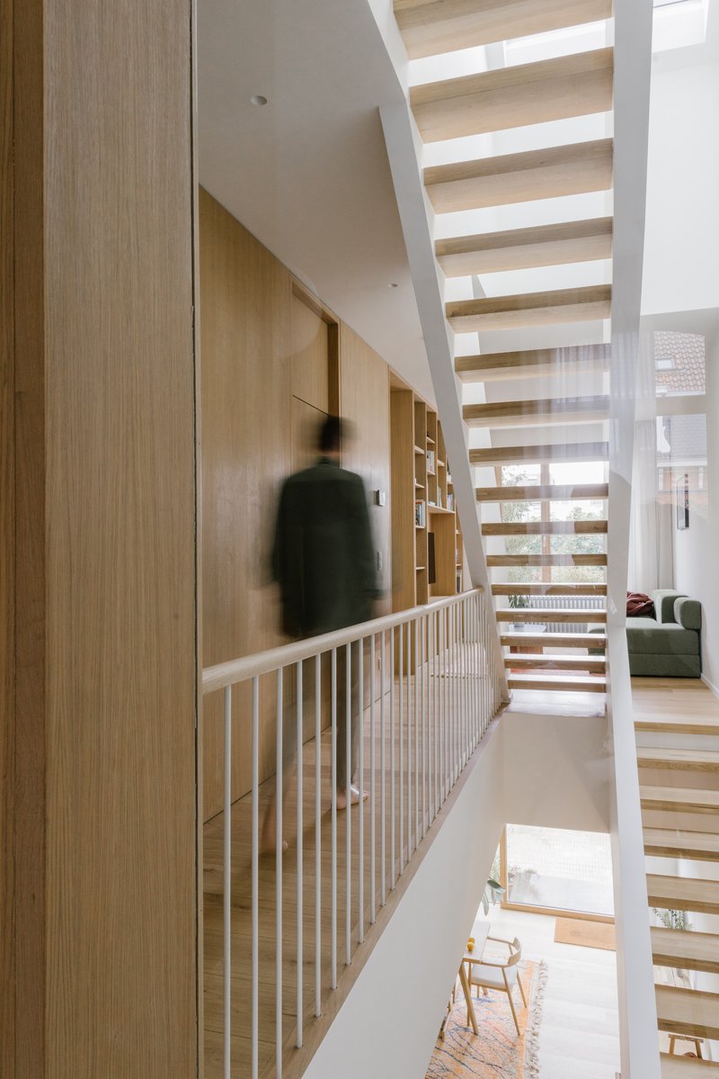 RG architectes - Carmélites - Rénovation maison bruxelloise Uccle - Escaliers