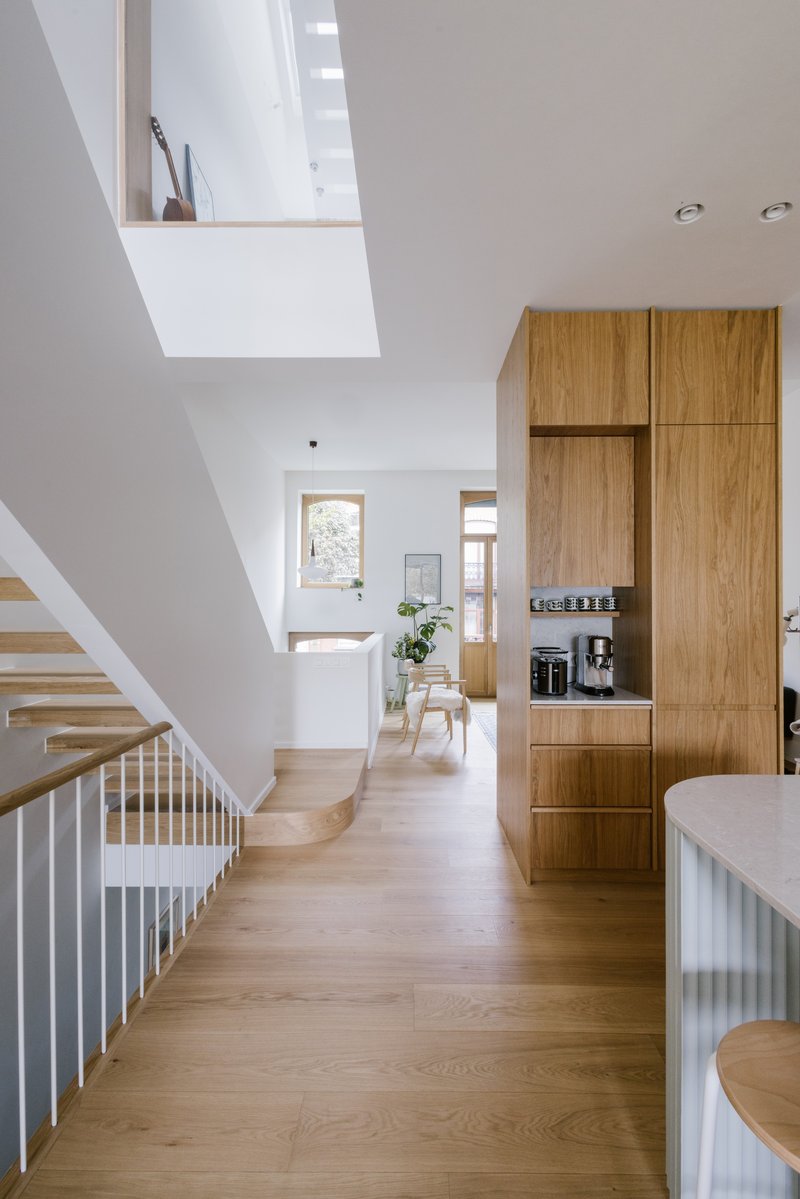 RG architectes - Carmélites - Rénovation maison bruxelloise Uccle - Escaliers