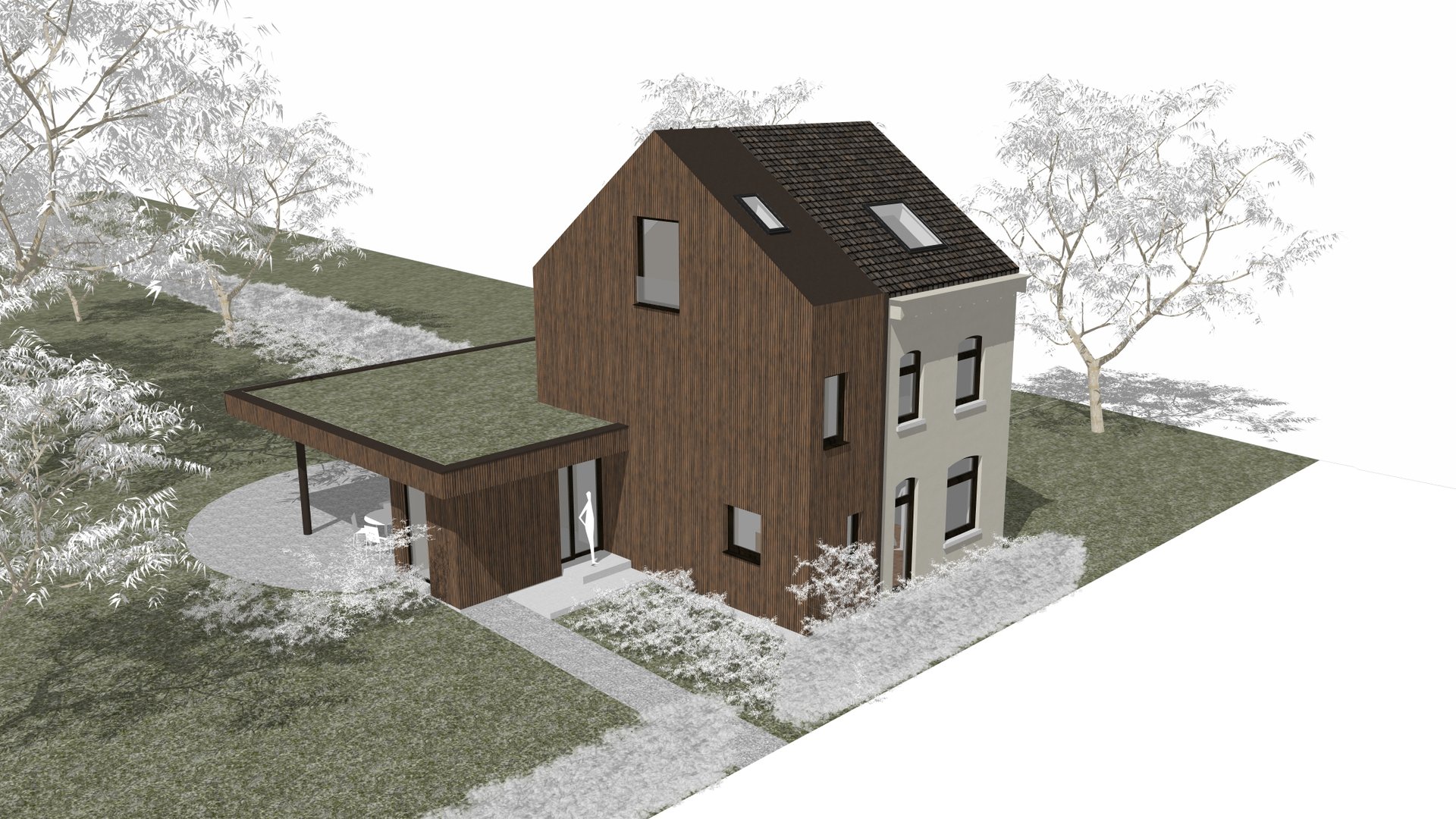 Rénovation d'une maison à Hoeilaart par RG architectes