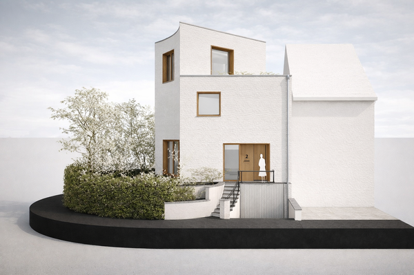 Fond'Roy 3D projet de rénovation d'une maison d'angle à Uccle
