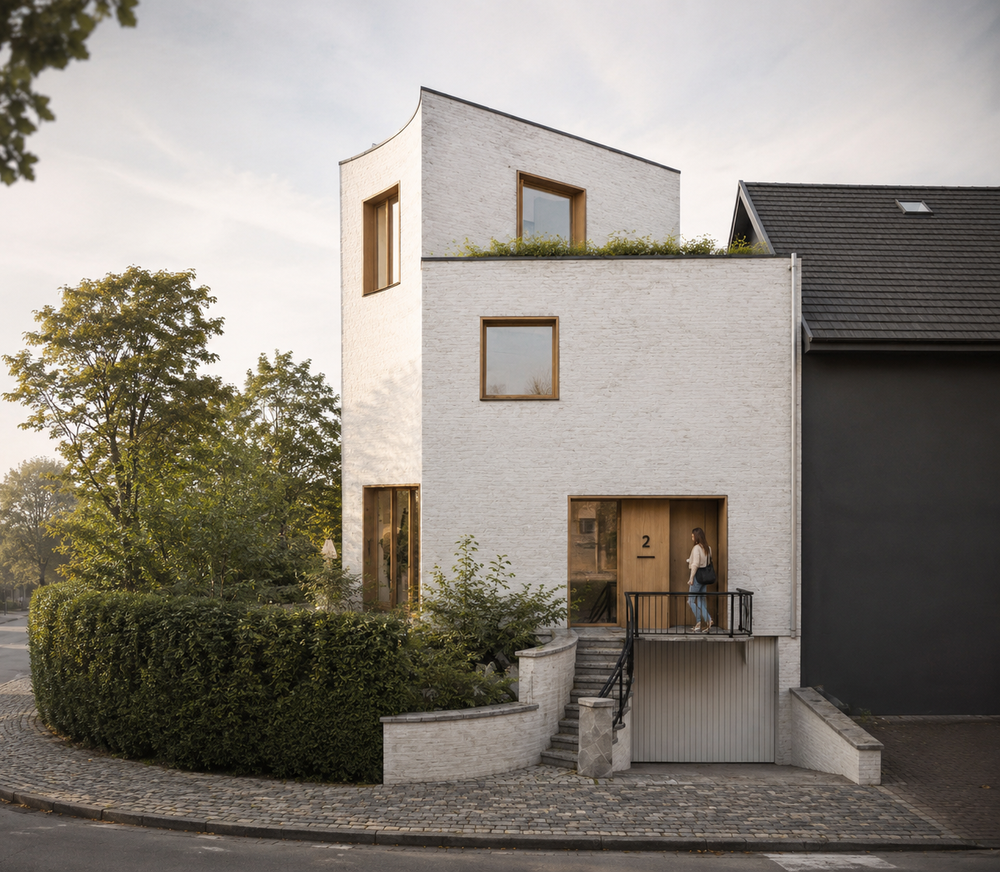 Fond'Roy rénovation maison d'angle à Bruxelles
