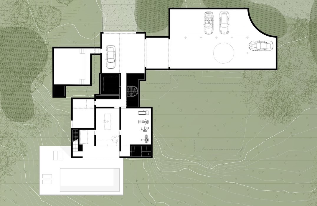 Collines - Plan implantation maison 2 - RG architectes