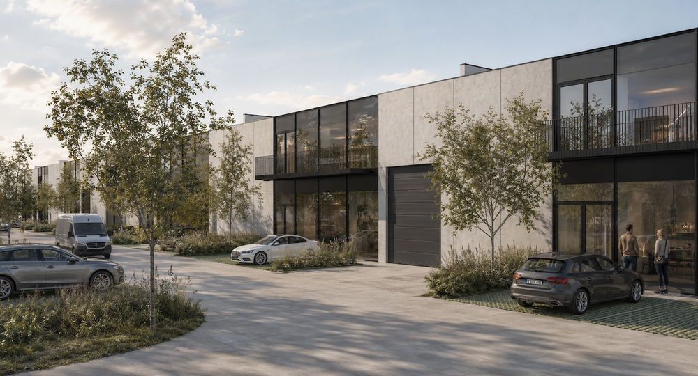 Architecte parc entreprises PME Braine - MDS Immo - Rendus RG architectes