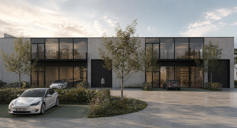 Architecte parc entreprises PME Braine - MDS Immo - Rendus RG architectes
