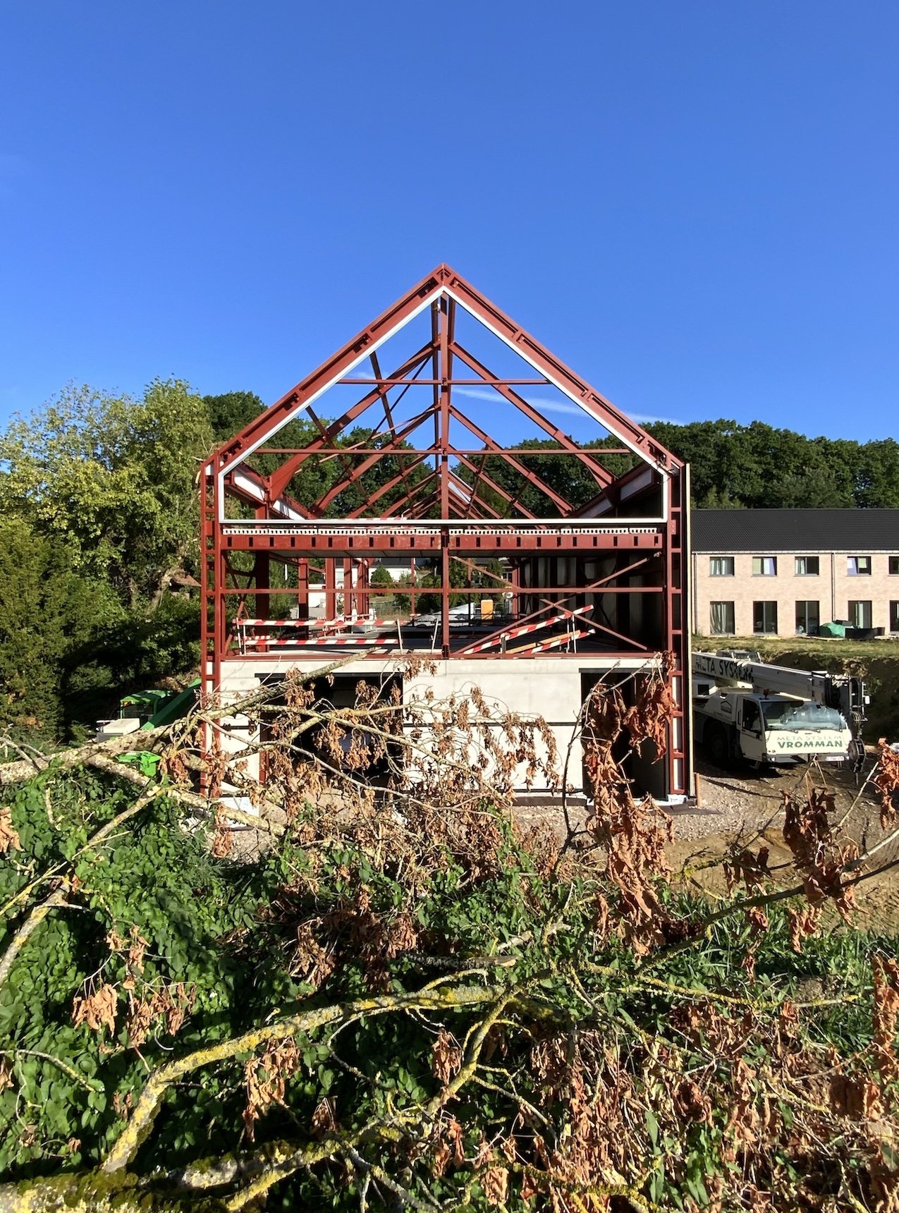 Construction batiment industriel structure - RG architectes - Avant