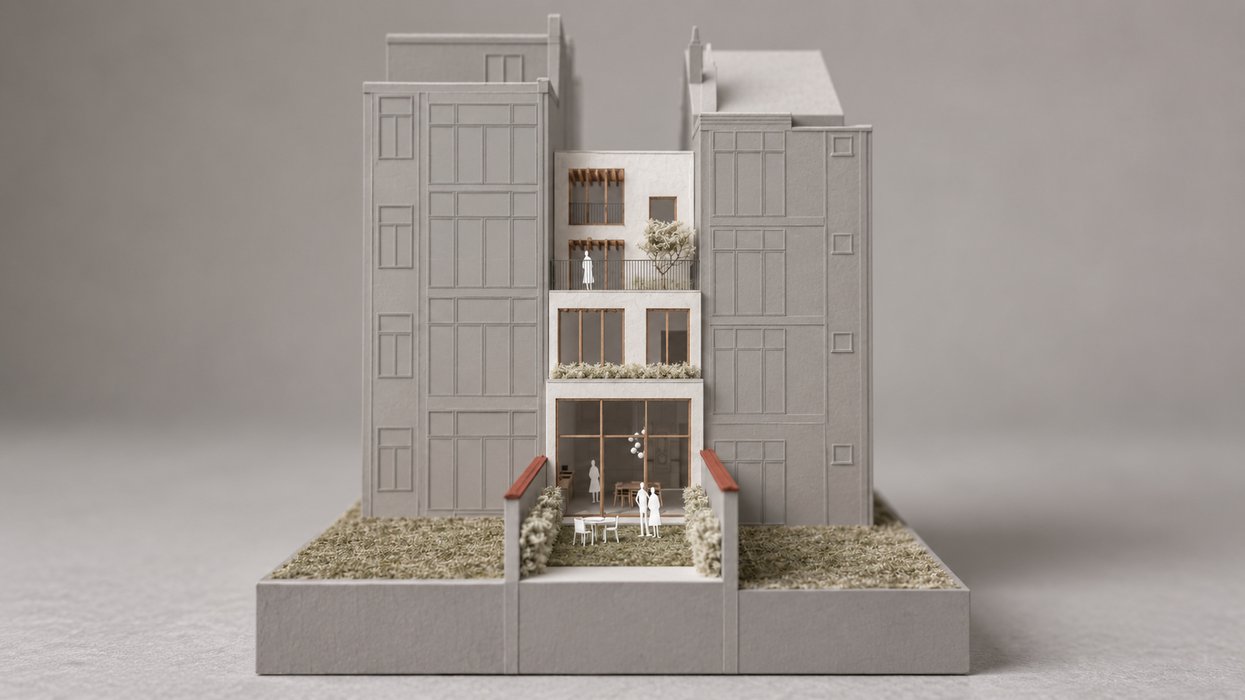 Coosemans - 3D Rénovation maison Schaerbeek - RG architectes