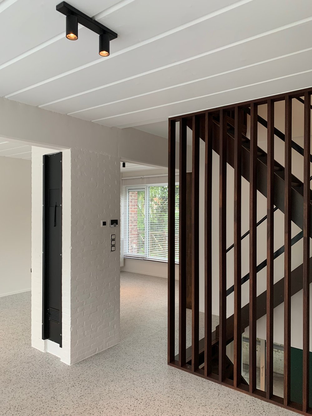 RG architectes intérieur maison bois Argile Kraainem