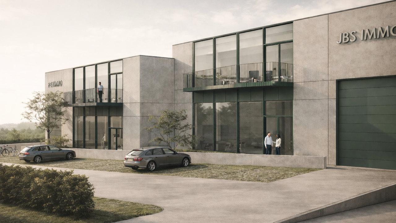 JBS immo rendu projet industriel Tubize - RG architectes