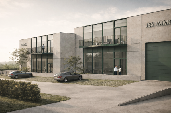 JBS immo rendu projet industriel Tubize - RG architectes