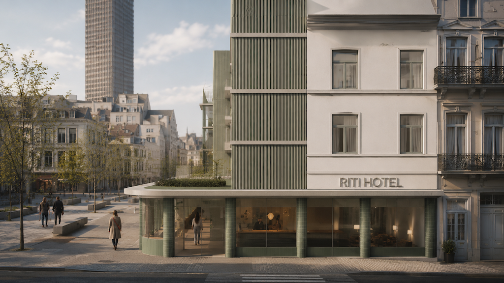 Projet Hotel Brogniez RG architectes - Rendu