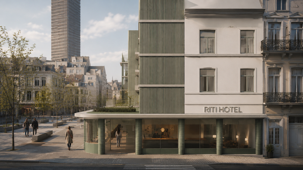 Projet Hotel Brogniez RG architectes - Rendu