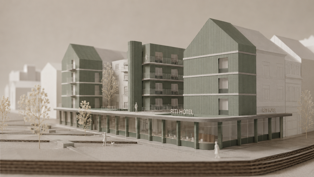 Projet Hotel Brogniez RG architectes - Rendu maquette
