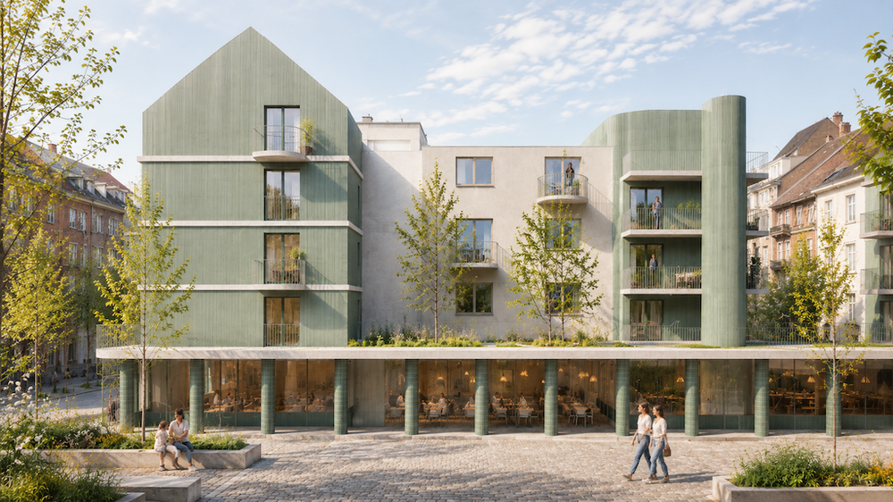 Projet Hotel Bruxelles RG architectes - Rendu
