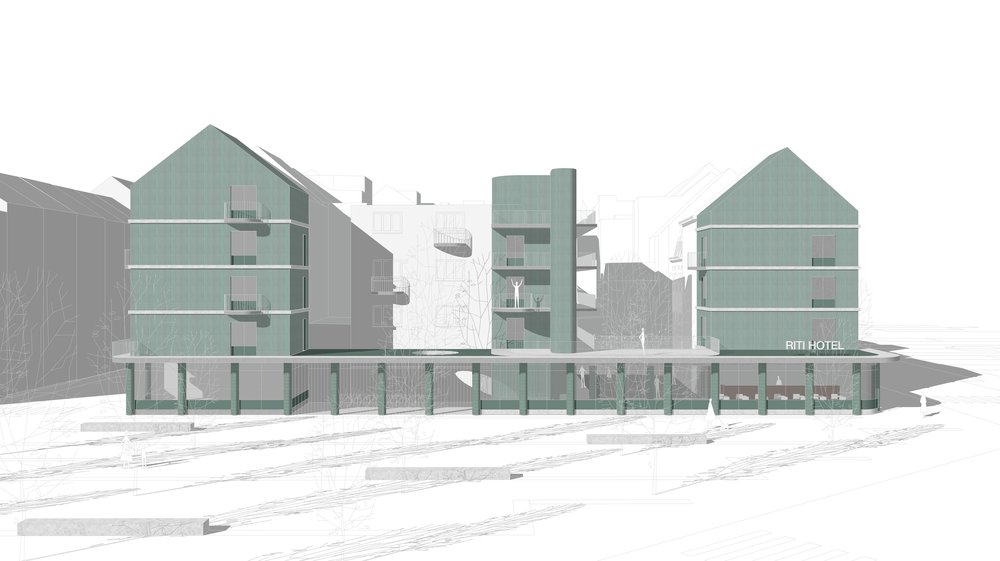 Projet de construction d'un hôtel à Bruxelles par RG architectes