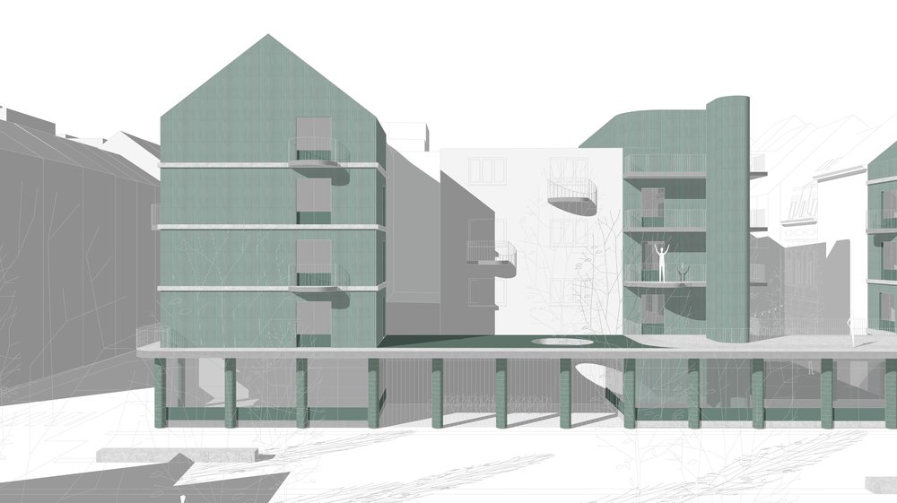 Projet de construction d'un hôtel à Bruxelles par RG architectes