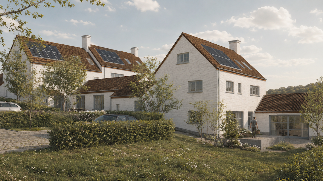 Projet architecture Lasne ensemble de maisons - RG architectes