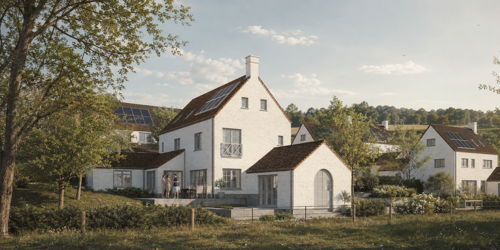 Projet architecture Lasne rénovation ensemble de maisons - RG architectes