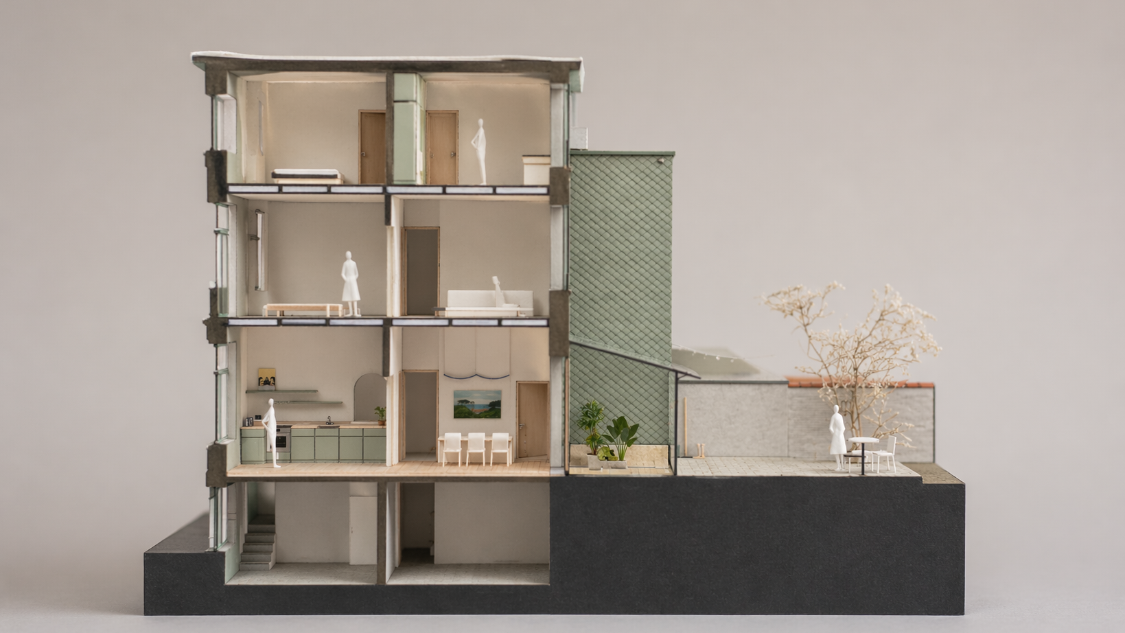 RG architectes-Saisons-renovation complete maison-Bruxelles-image-maquette-03
