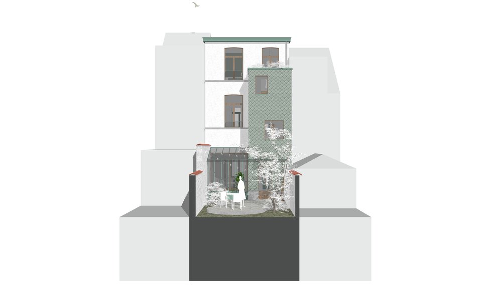 RG architectes - Saisons - Rénovation complète maison - Ixelles