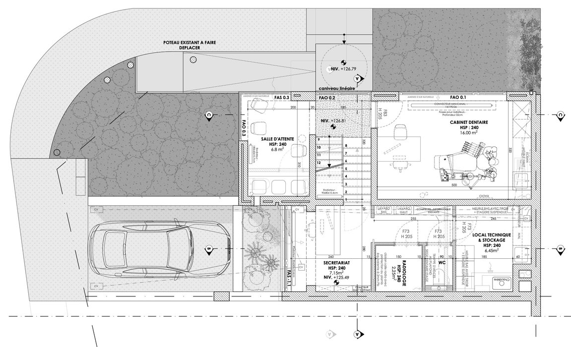 RG architectes-marathon-renovation-cabinet dentaire-louvain-la-neuve-Plans-R+0