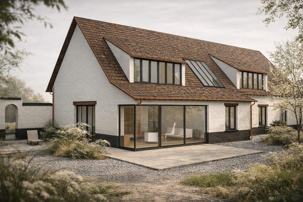 RG architectes - BOULEAUX - rendu 3D maison Wavre
