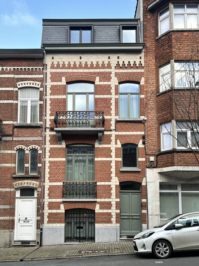 RG architectes - Facade maison bruxelloise Uccle renovation