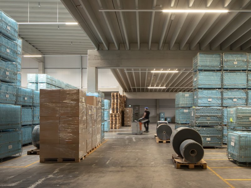 RG architectes - Hall de tri bâtiment industriel Neopack - Andenne