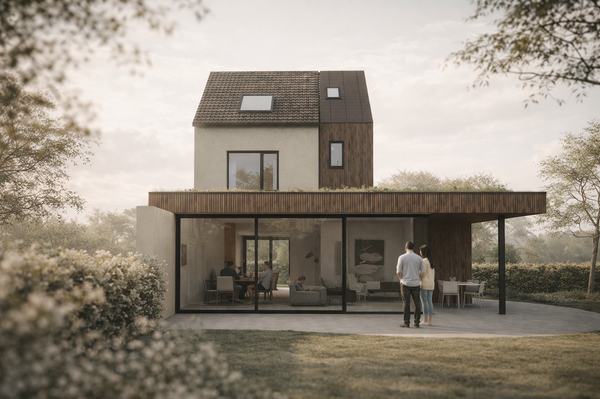RG architectes - Weemstraat - Renovation maison Hoeilaart rendu