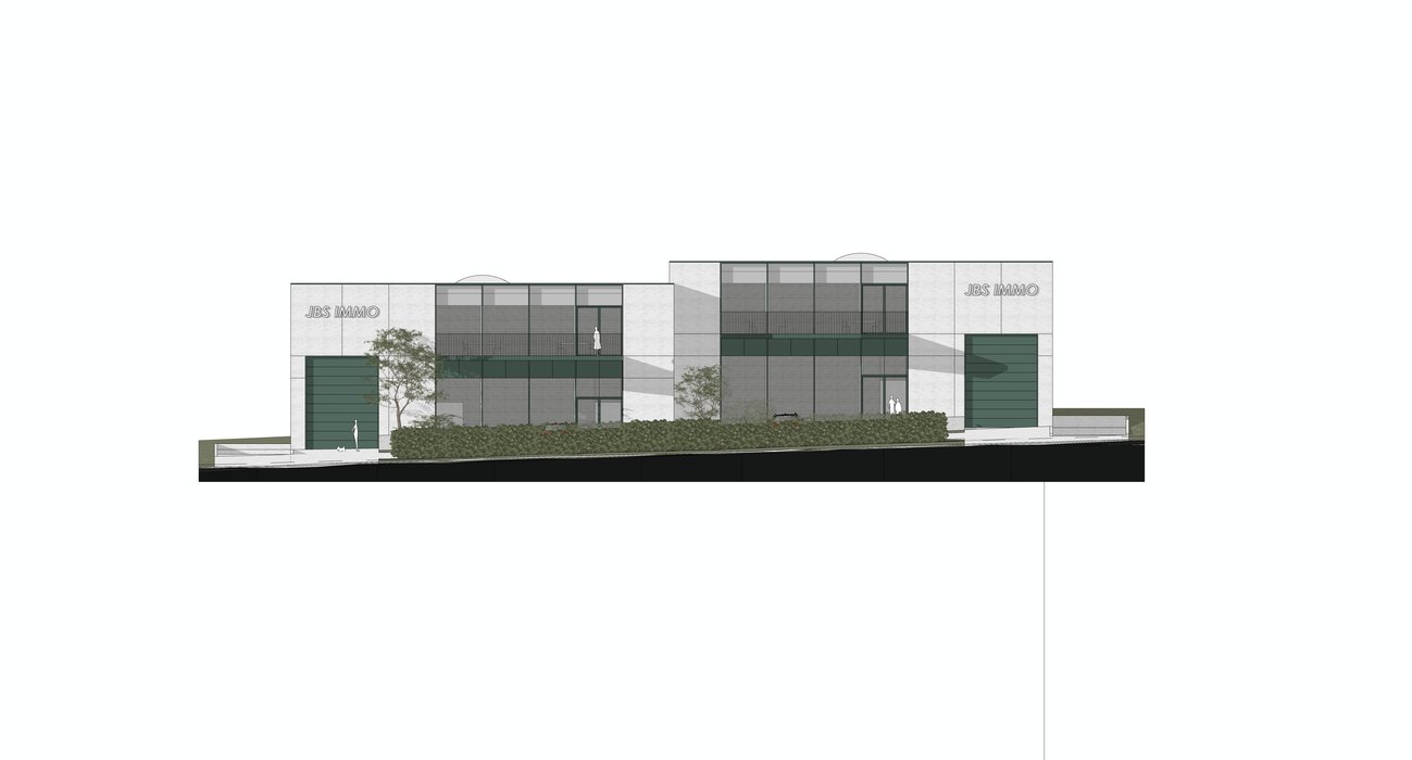 RG architectes - JBS Immo II Projet industriel image plan façade