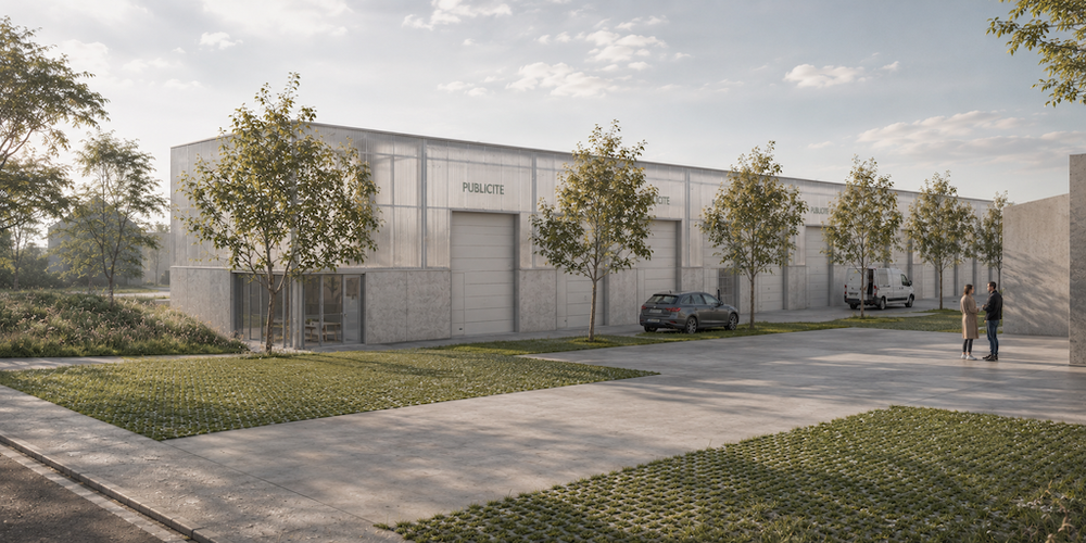 RG architectes - Personaid architecture industrielle Jodoigne rendus 3D