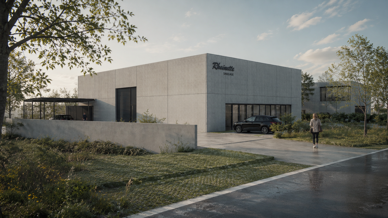 RG architectes Rhainotte construction bâtiment industriel Beauraing 3D